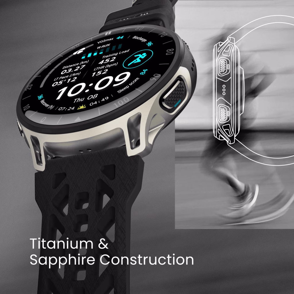 Amazfit Cheetah Pro 2 Titanium and Sapphire Construction