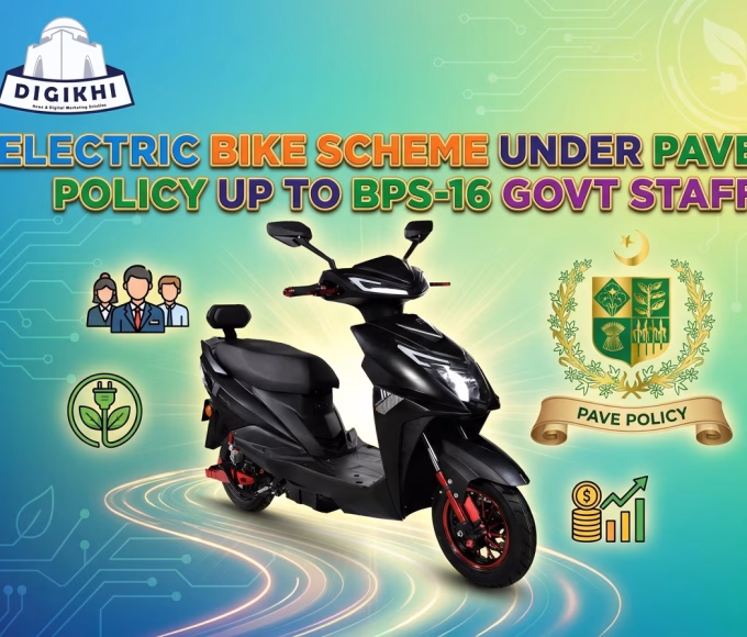 Electric Bike Scheme Under PAVE Policy Up to BPS-16 Govt Staff