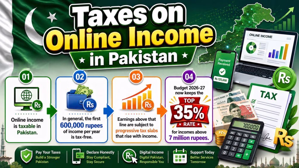 Learn to Earn Online - Taxes on Online Income in Pakistan