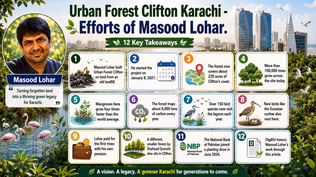Urban Forest Clifton Karachi Infographic