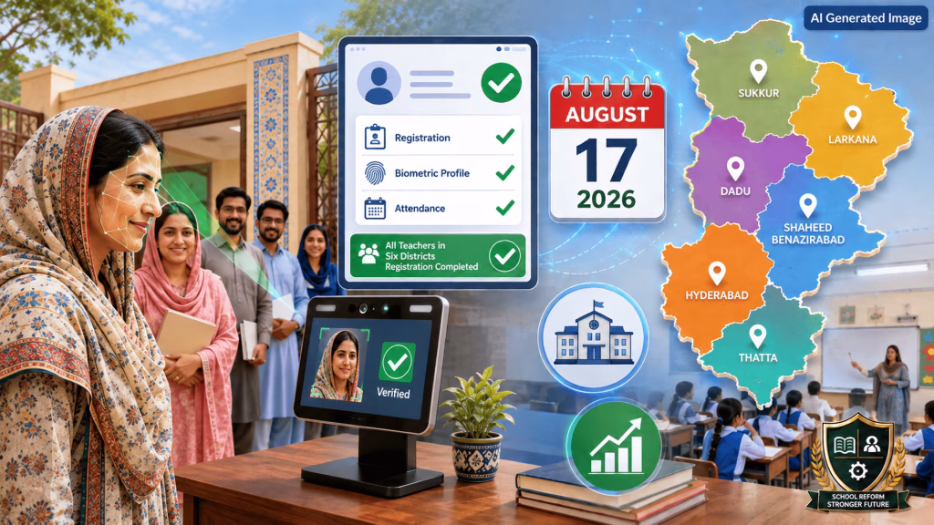 Sindh Teachers Biometric for FRAMES.